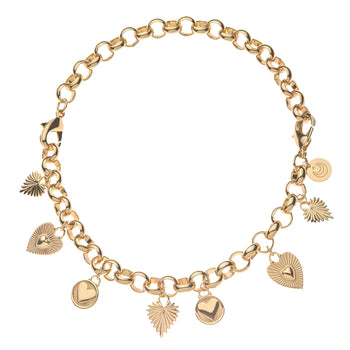 JW How Charming Convertible Necklace/ Bracelet, Gold-Jane Win