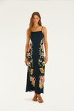 Maira Floral Maxi, Dark Blue-Farm Rio