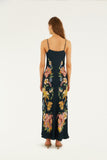 Maira Floral Maxi, Dark Blue-Farm Rio
