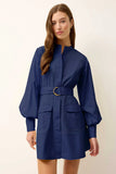 Mo Hughes Dress, Navy-Marie Oliver