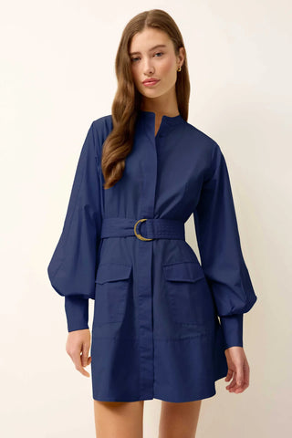 Mo Hughes Dress, Navy-Marie Oliver
