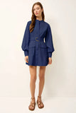 Mo Hughes Dress, Navy-Marie Oliver