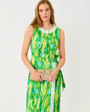 FRESIA STRETCH MAXI SHIFT, TURQUOISE TIDE
