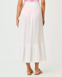 Enzo Maxi Skirt Cover-Up, Resort White