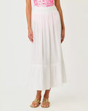 Enzo Maxi Skirt Cover-Up, Resort White
