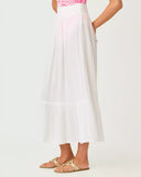 Enzo Maxi Skirt Cover-Up, Resort White
