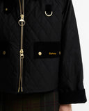 Barbour Icons Quilted Spey Wax Jacket, Black/Classic