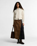 Barbour Hazelwood Knitted Zip Through, Ecru