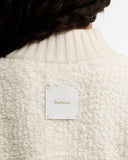 Barbour Hazelwood Knitted Zip Through, Ecru