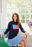 Sail to Sable Flag Sweater, Navy-Sail to Sable