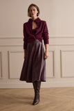oui Faux Leather Skirt, Bramble Berry-oui