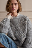 River Stone Sweater, Grey-oui