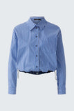 Sinch Bottom Shirt, Blue White Stripe-oui