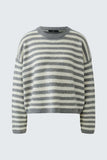 Striped Sweater, Grey White-oui