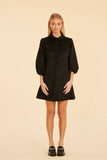 Faux Suede Puff Sleeve Shirt Dress-Dolce Cabo