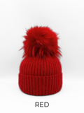 Linda Richards Angora/Wool Hat, Red-Linda Richards