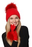 Linda Richards Angora/Wool Hat, Red-Linda Richards