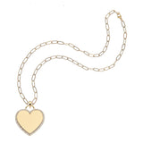 Jane Win Never Enough LOVE Necklace, Heart Pendant-Jane Win