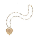 Jane Win Heart Coin Necklace, Strong-Jane Win