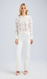 Erin 3D Lace Cardigan, White-Generation Love
