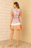 Hale Bob Aubrie Dress- Orange-Hale Bob