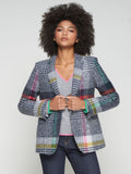 Vilagallo Hannah, Multicolored Checked Blazer-Vilagallo