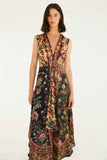 FARM Rio Winter Garden Mix Sleeveless Maxi, Multi-Farm Rio