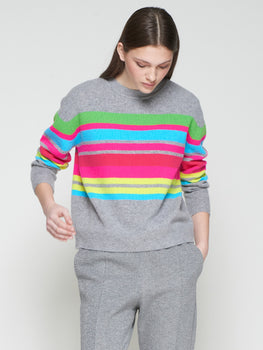 Vilagallo Rayas Neon Stripe, Grey Multi-Vilagallo