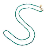 Jane Win DBL Wrap Bead Necklace, Malachite-Jane Win