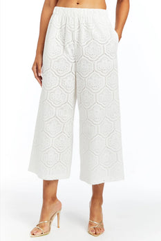 DREW Ensley Lace Pant, WHT-DREW