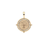 Jane Win FAITH Petite Embellished Coin Necklace-Jane Win