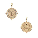 Jane Win FAITH Petite Embellished Coin Necklace-Jane Win