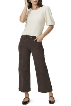 Paige Anessa Wide Leg Jean, Rich Chocolate-PAIGE