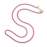 Jane Win Double Wrap Bead Necklace, Crimson Coral-Jane Win