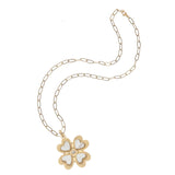 Jane Win LUCKY in Love Clover Necklace, Mother Of Pearl-Jane Win