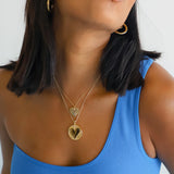 Jane Win LOVE Hearts Find Me Pendant Necklace, Gold-Jane Win