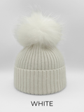 LR Ang/Wool Hat, White-Linda Richards