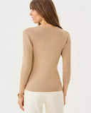 ESLI SWEATER, SAND BAR METALLIC-Lilly Pulitzer