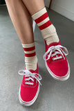 Her Varsity Socks, Red-Le Bon