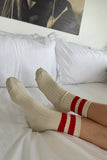 Her Varsity Socks, Red-Le Bon