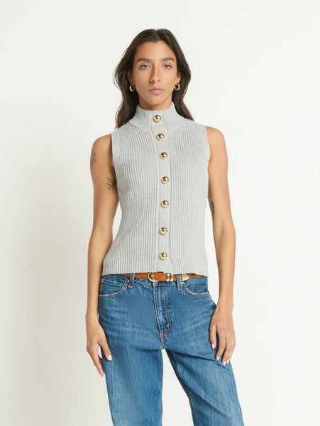Ira Sweater Vest, Heather Gray-Nation LTD