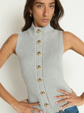 Ira Sweater Vest, Heather Gray-Nation LTD