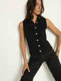 Ira Sweater Vest, Black-Nation LTD