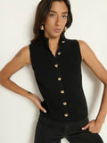 Ira Sweater Vest, Black-Nation LTD