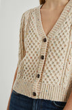 Isla Cardigan, Cream Confetti-Rails
