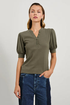 Rails Jewel Top, Washed Olive-Rails