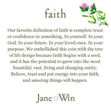 JW Petite Embelished Coin, Faith-Jane Win