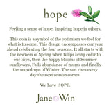 Jane Win HOPE Original Pendant Coin Necklace-Jane Win
