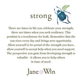 Jane Win STRONG Original Pendant Coin Necklace-Jane Win
