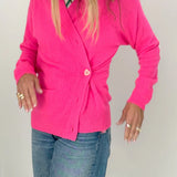 KR Jackie Cardigan, Neon Pink-Kerri Rosenthal
